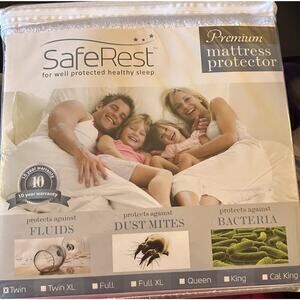 SafeRest Twin Size Premium Hypoallergenic Waterproof Mattress Protector